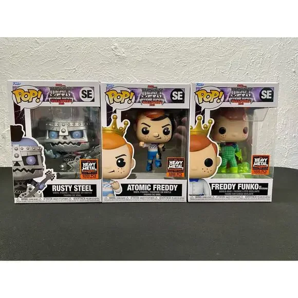 Funko Heavy Metal Halloween 2023 Box Rusty Steel, Atomic Freddy, Freddy Mysterio - Picture 4 of 13